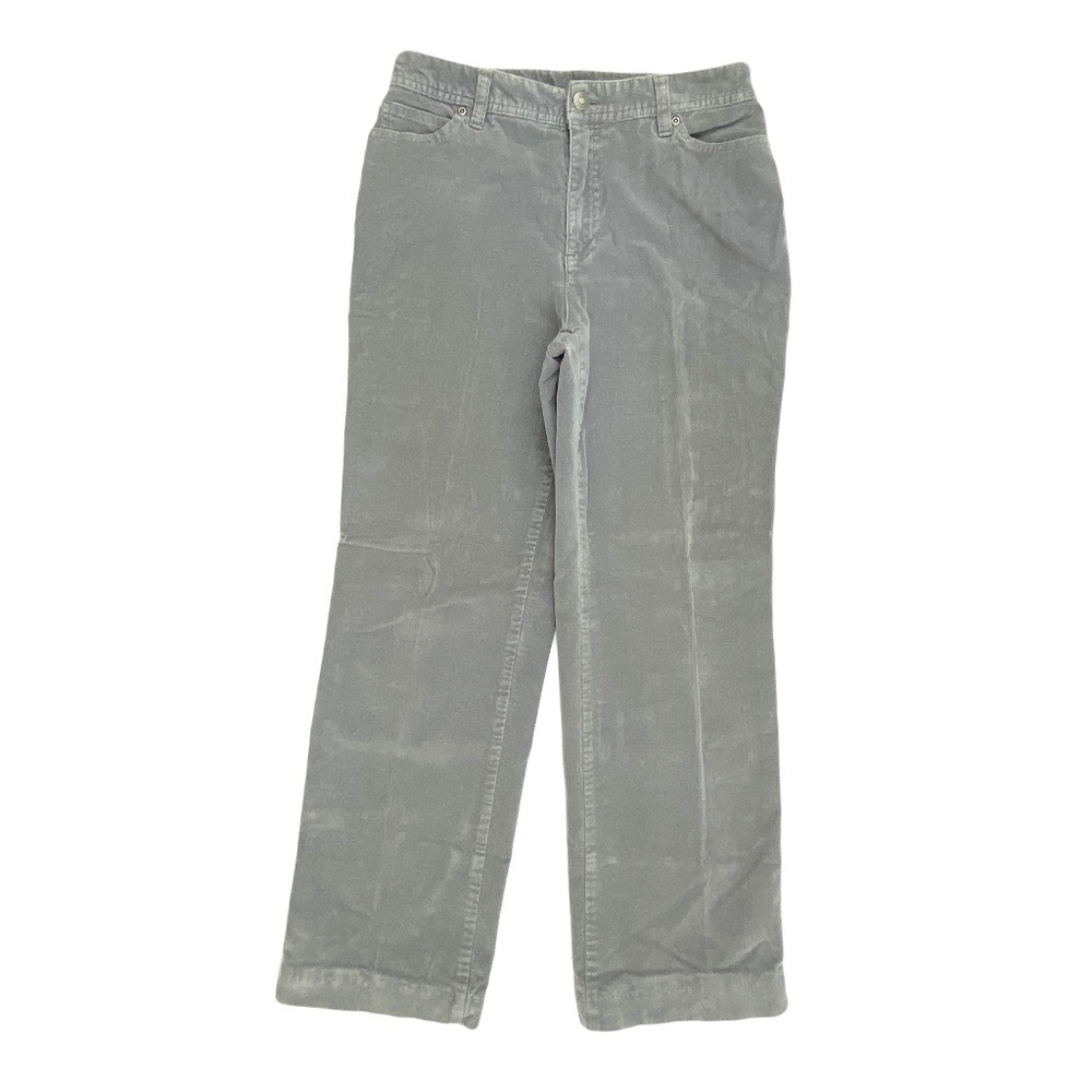 Style & Co Straight Leg Women's size 8P Gray Coduroy Pants
